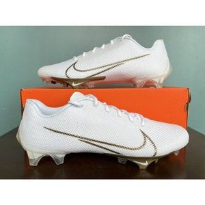 Nike Vapor Edge Speed 360 White/Gold Football Shoes Men's Size 14 CD0082-111